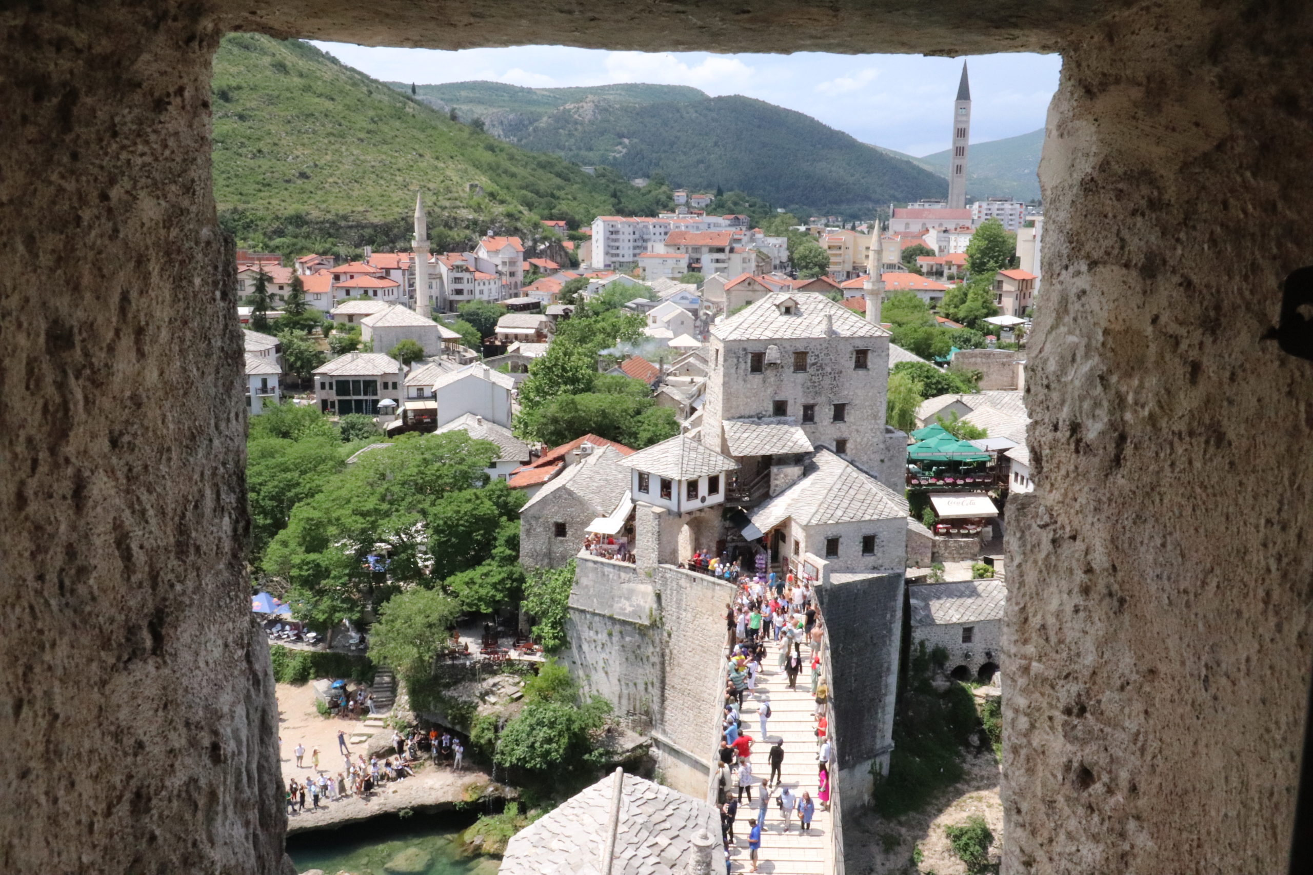 Mostar Bridge view from above
