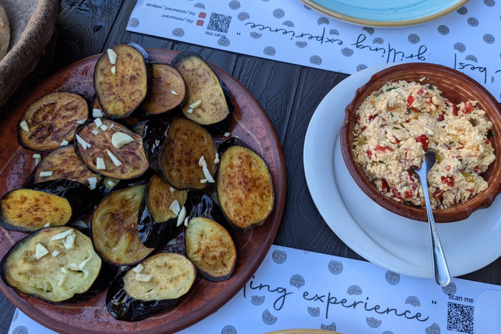 Fergese and Garlic Aubergine