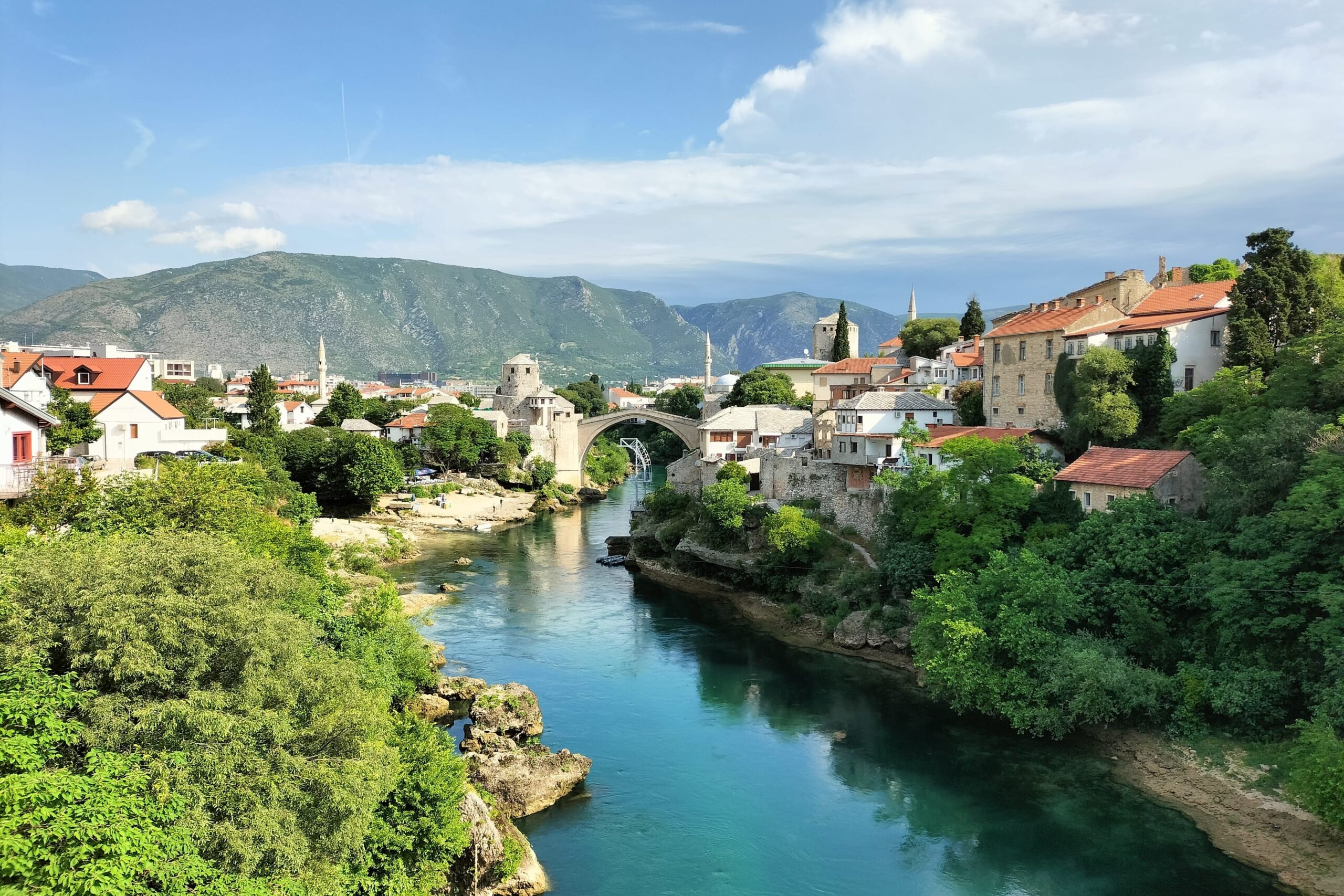 Stari Most view from Lucki Most - things to do in Mostar