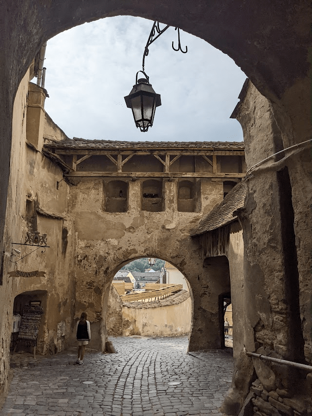 Disney's Notre Dame-style archway, things to do in Sighisoara