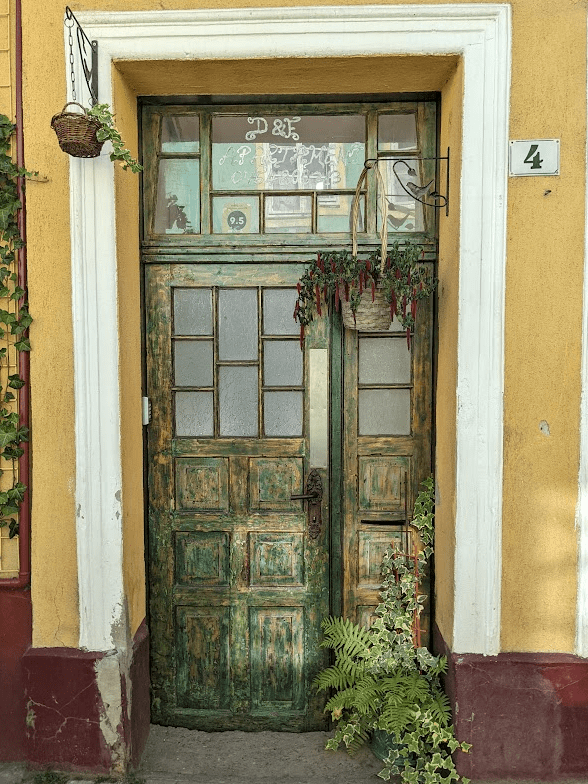 Beautifully decorated door