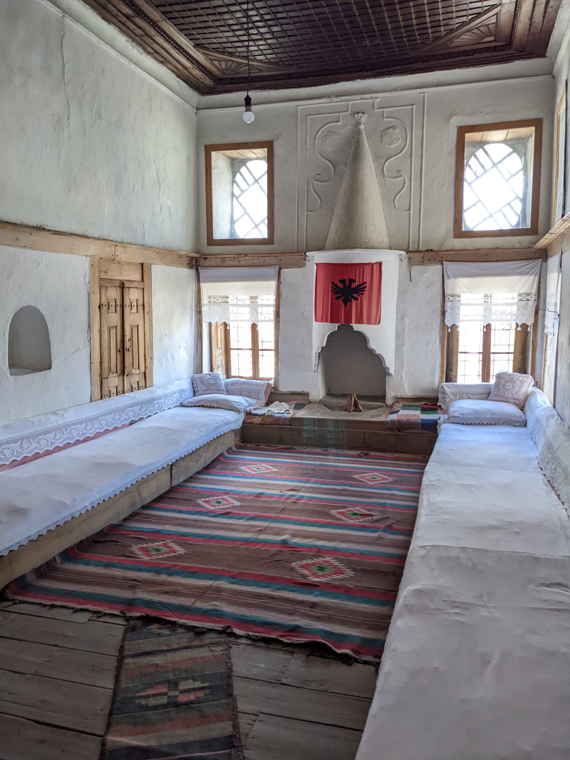 interior of traditional Skenduli house