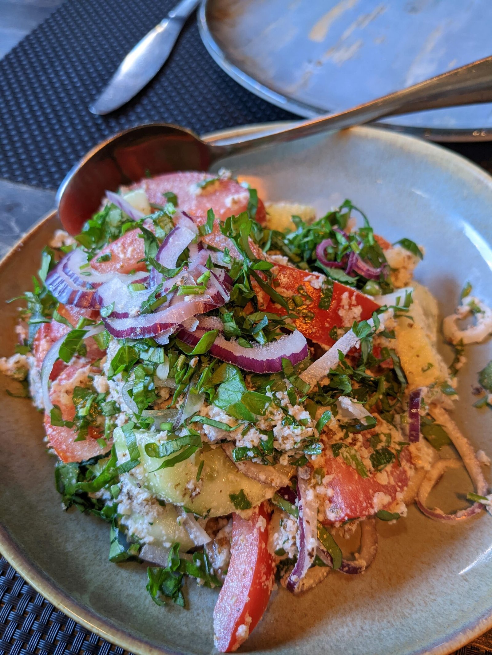 georgian walnut salad, pirosmani in batumi