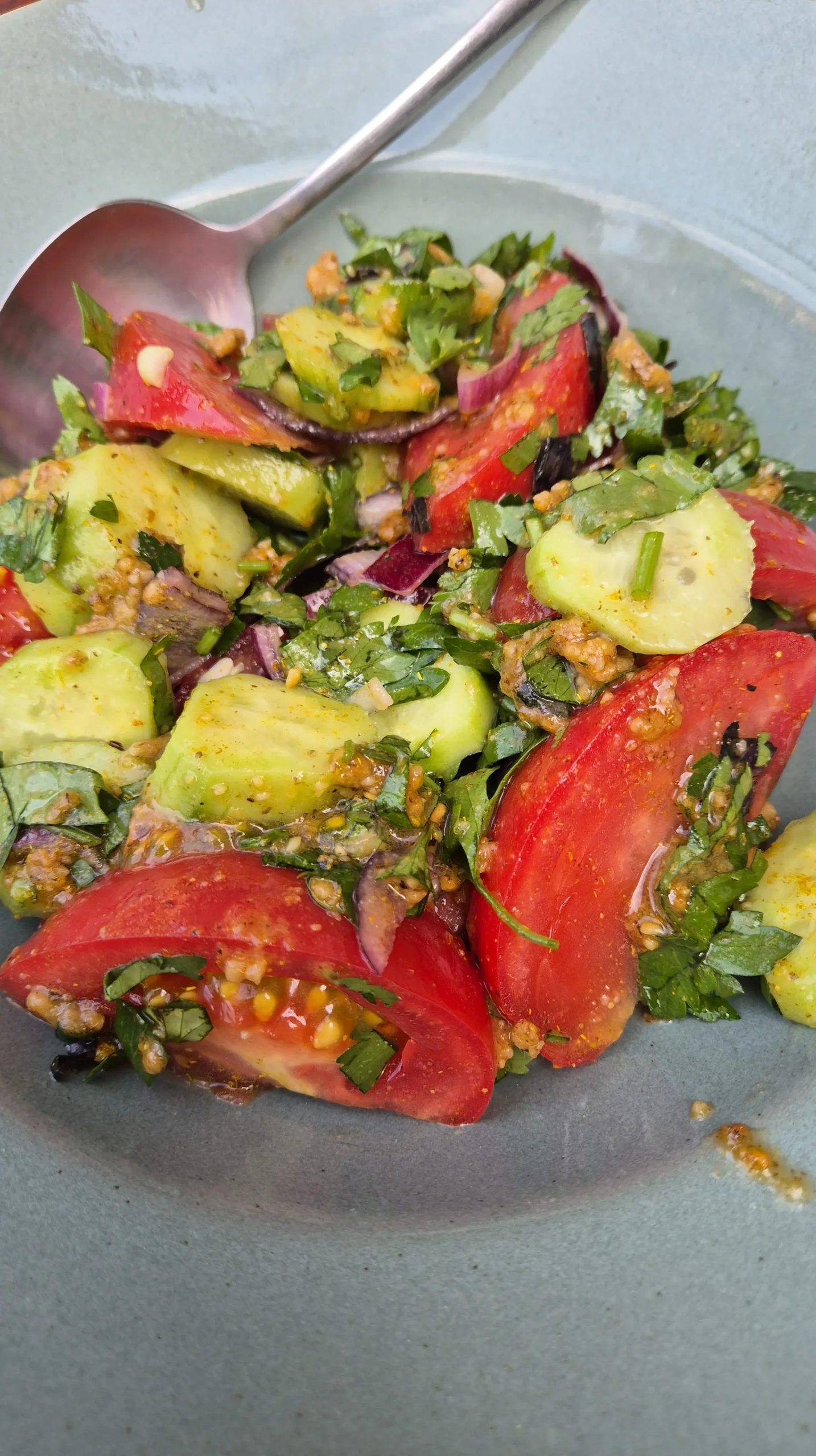 tomato and cucumber salad