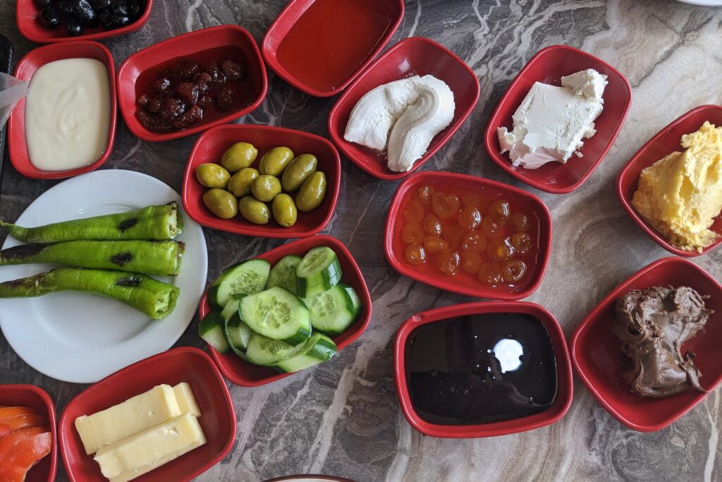 breakfast spread in Nakhchivan