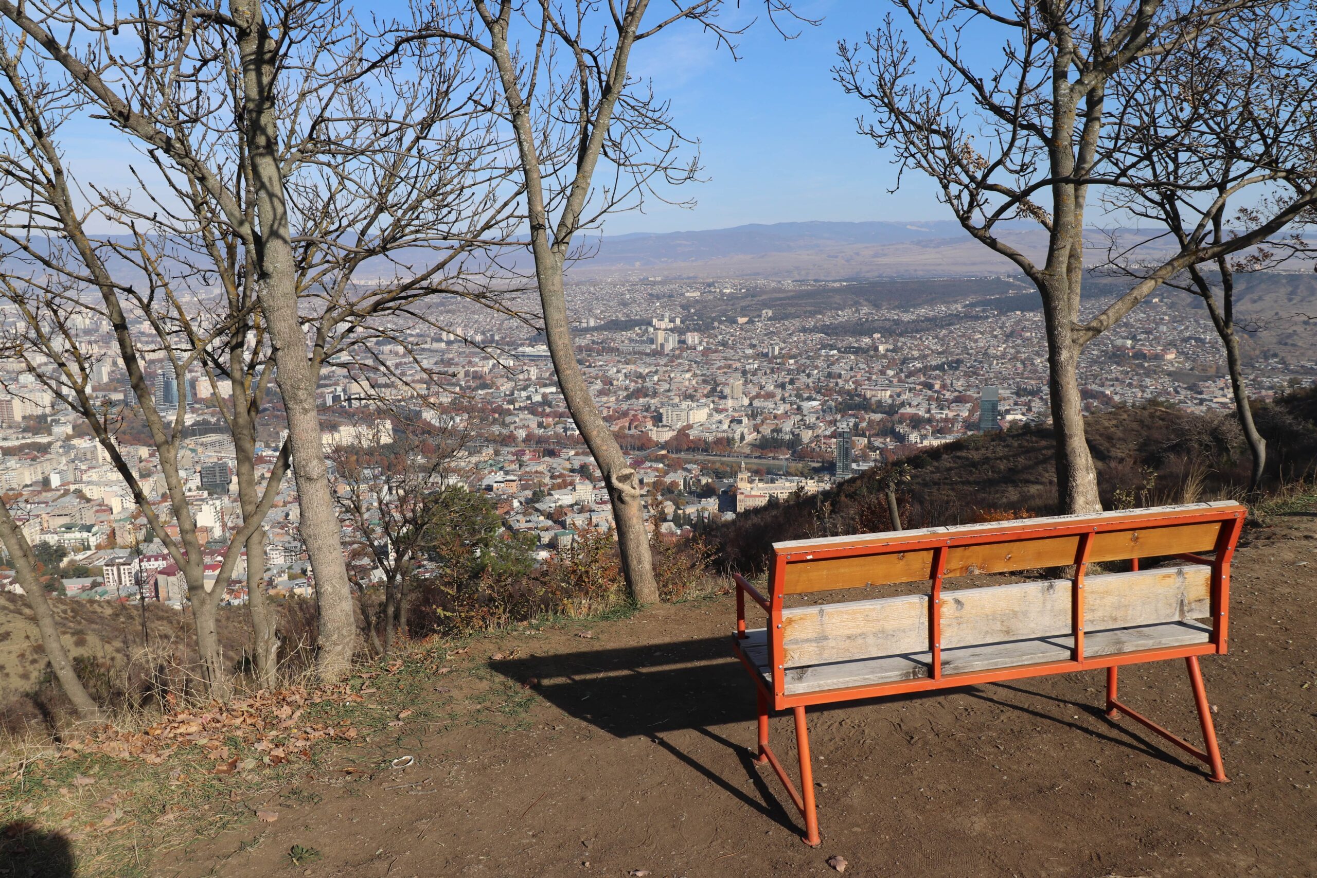 tbilisi city views from mtatsminda park 
