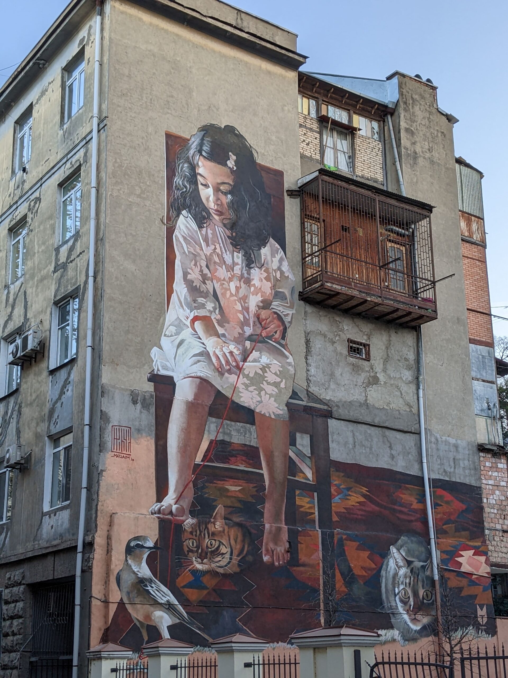 tbilisi street art mural