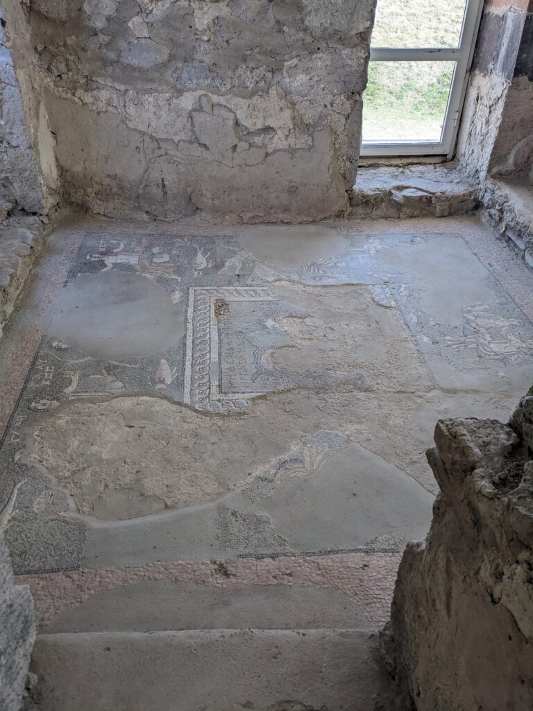 ancient mosaic flooring at garni temple