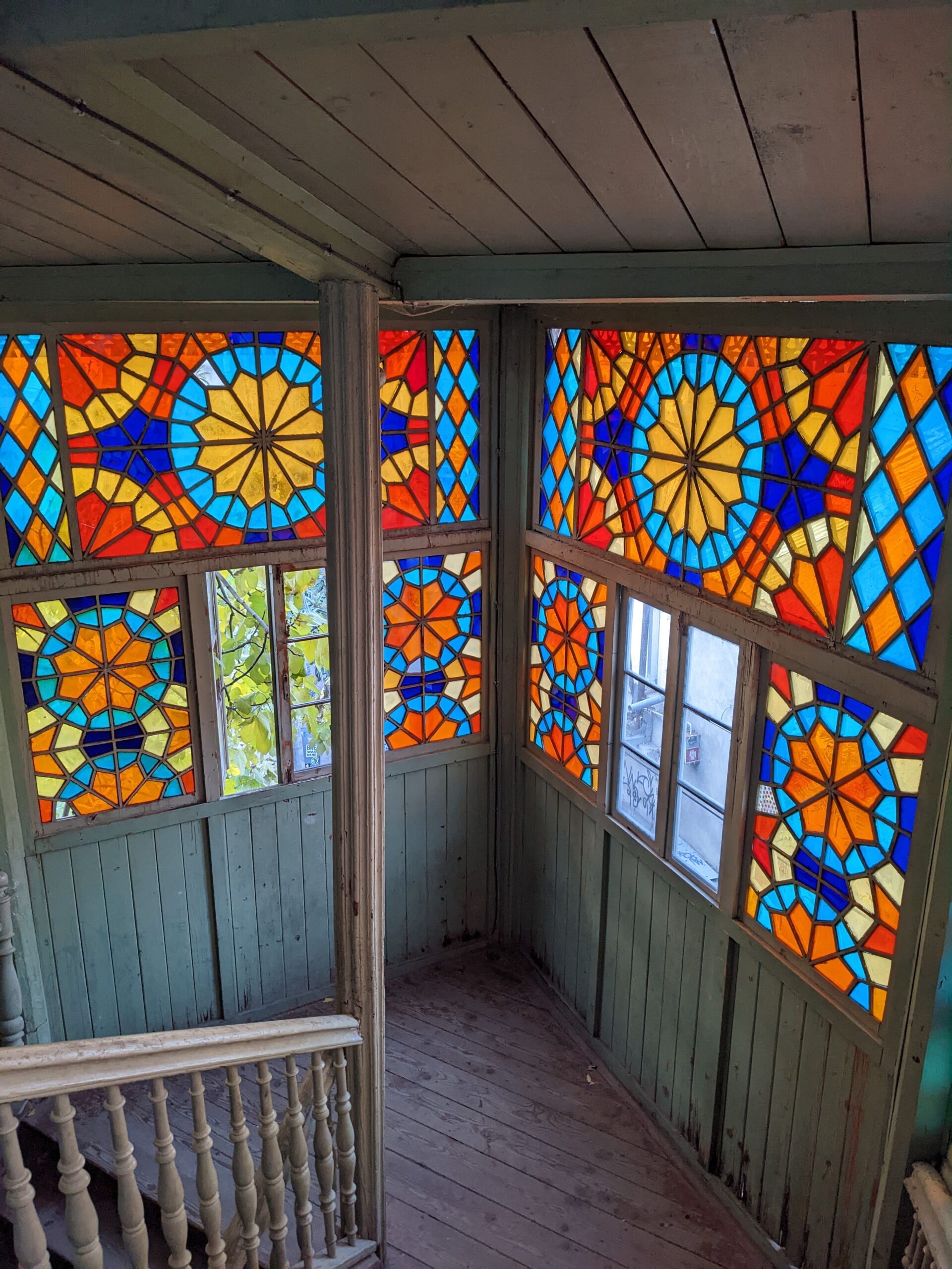 colourful windows, tbilisi gallery 27