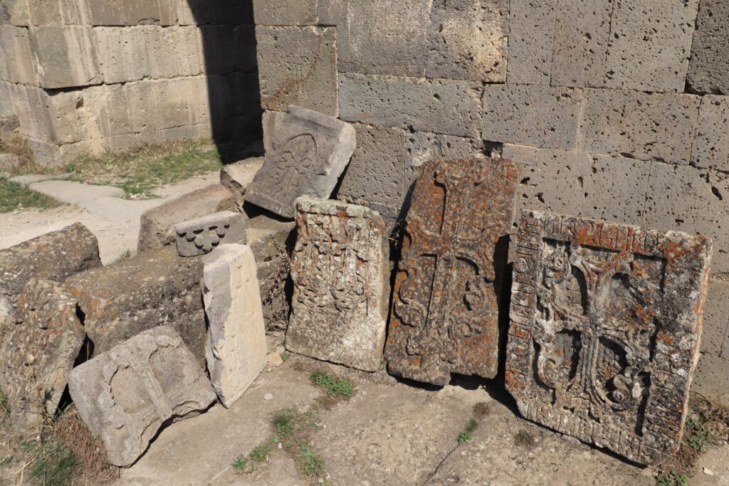 ancient khachkars at Tatev monastery