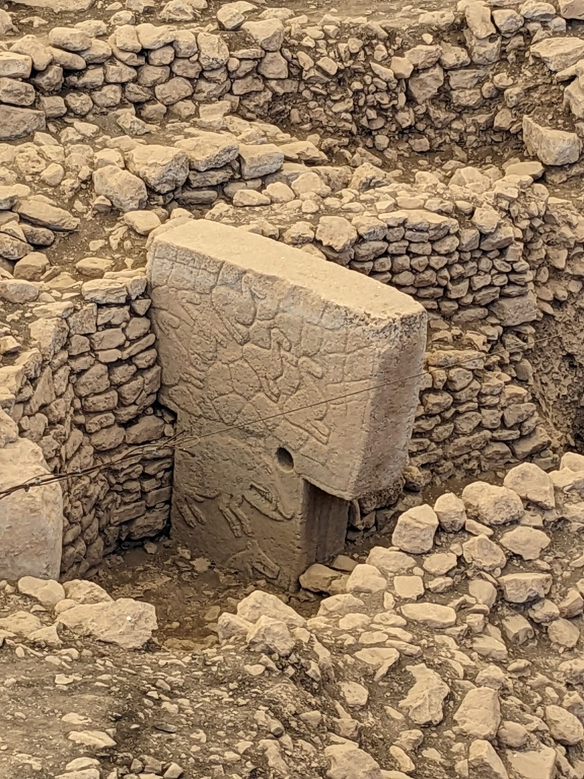 Gobeklitepe megalith animal carvings, Sanliurfa