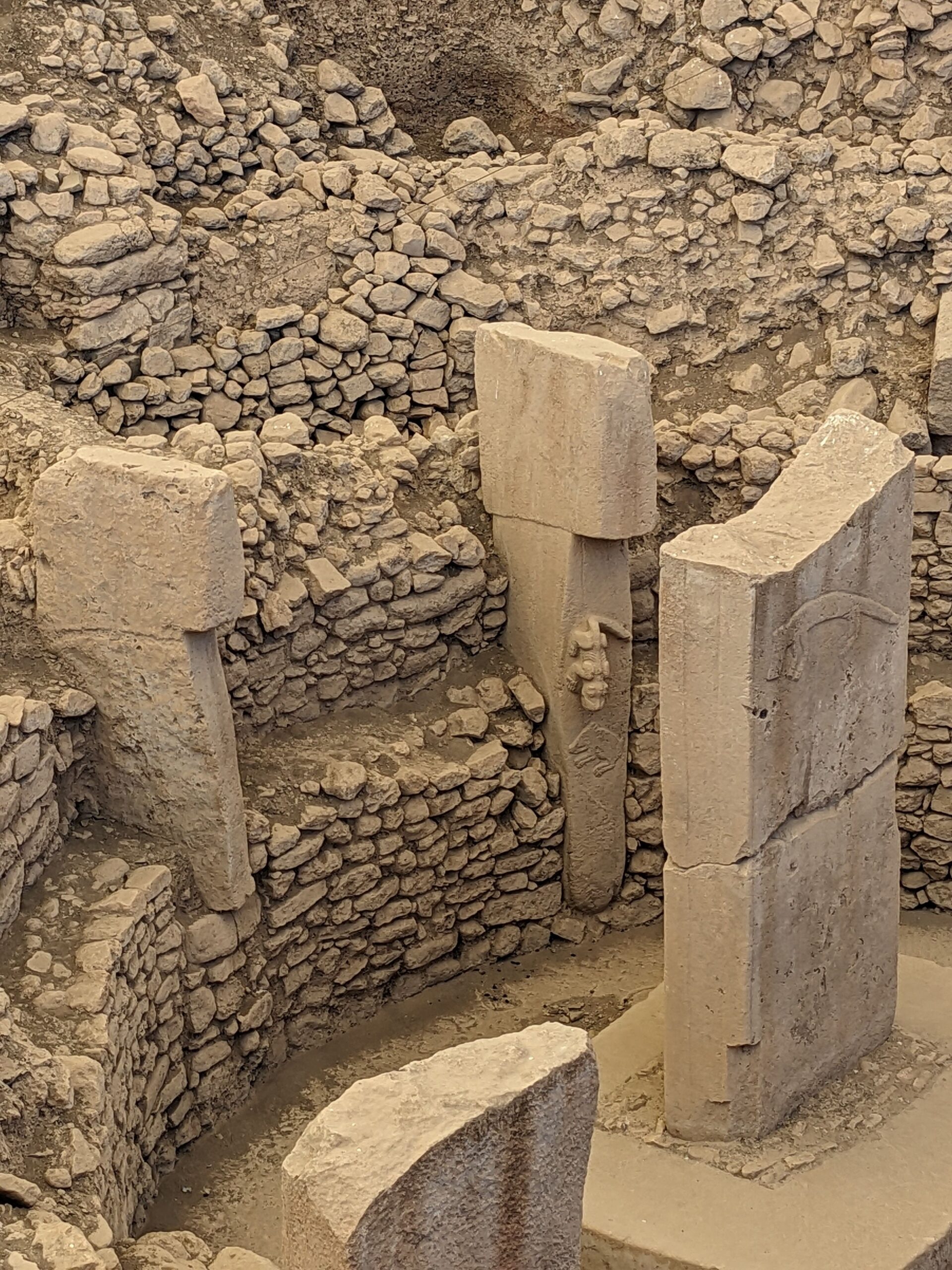 Gobeklitepe megalith animal carvings, Sanliurfa