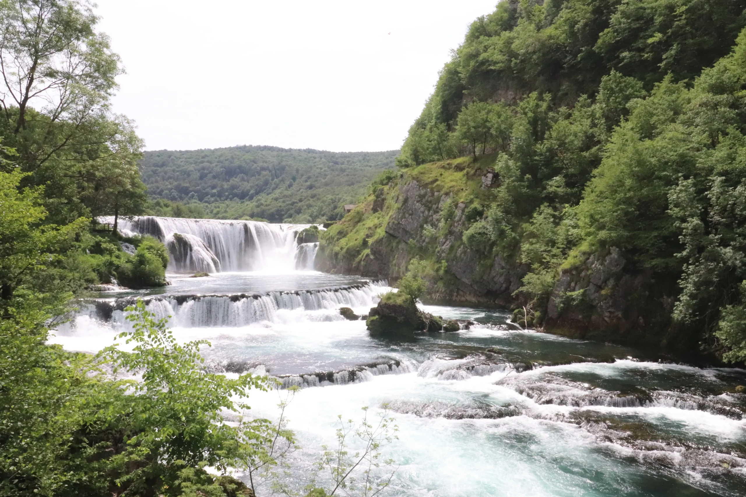 Strbacki Buk powerful waterfall in Una National Park in Bosnia & Herzegovina