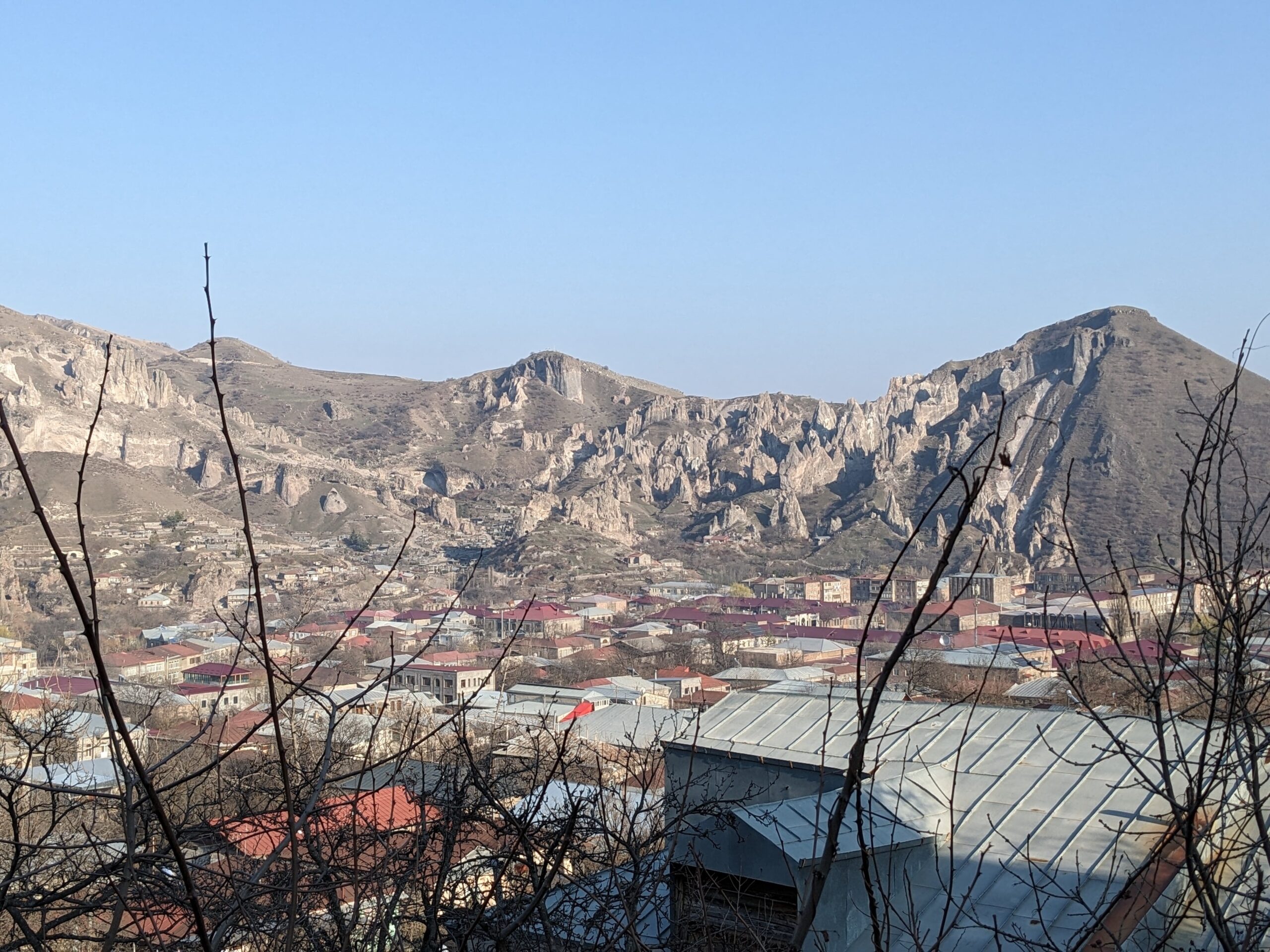 mountain views over Goris, Armenia