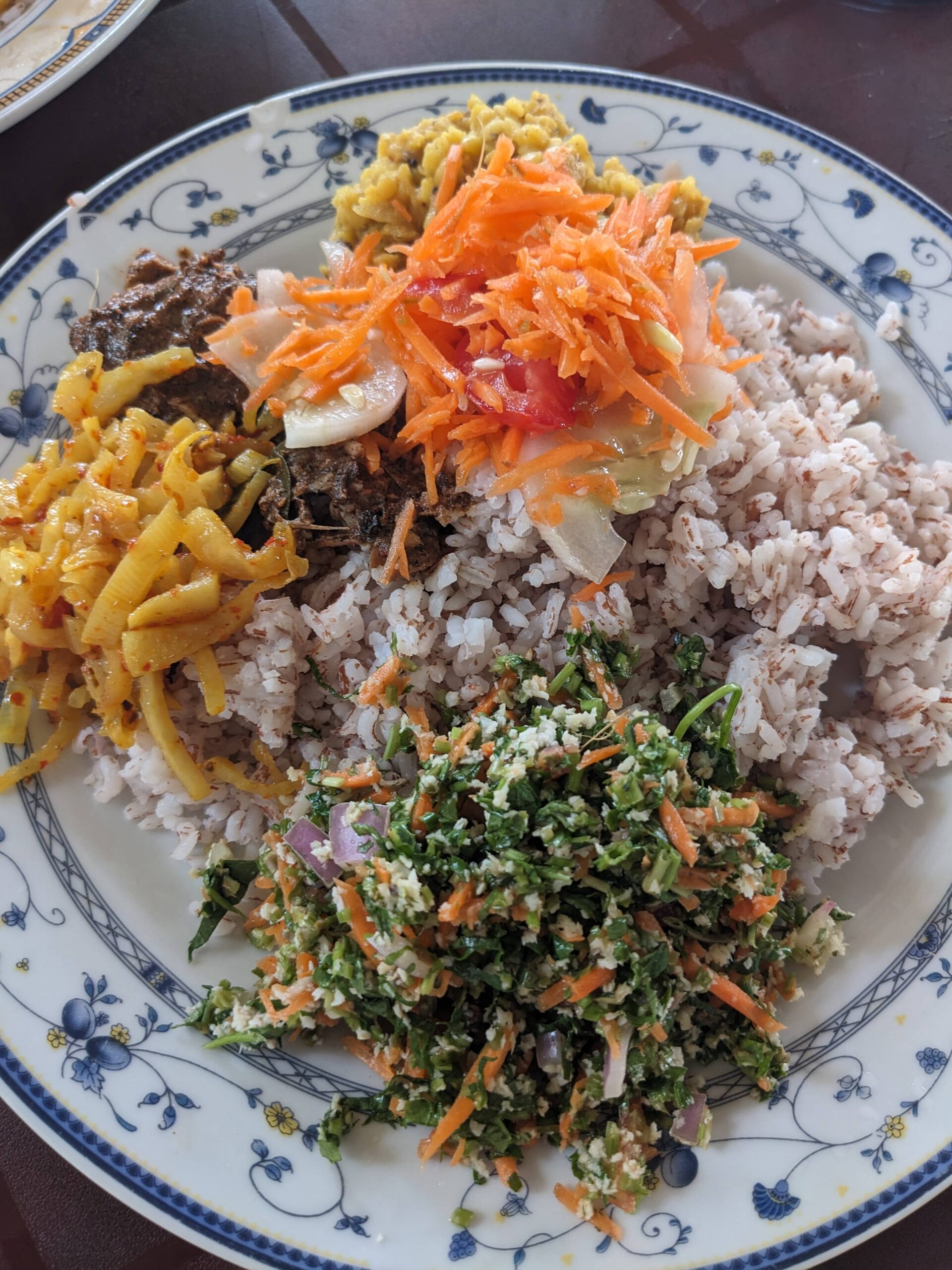 rice and curry, bentota, sri lanka