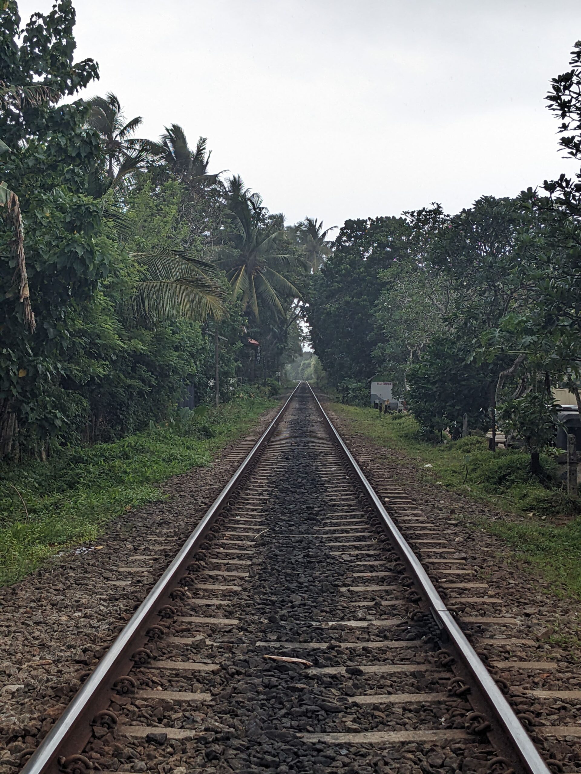 bentota train tracks, sri lanka