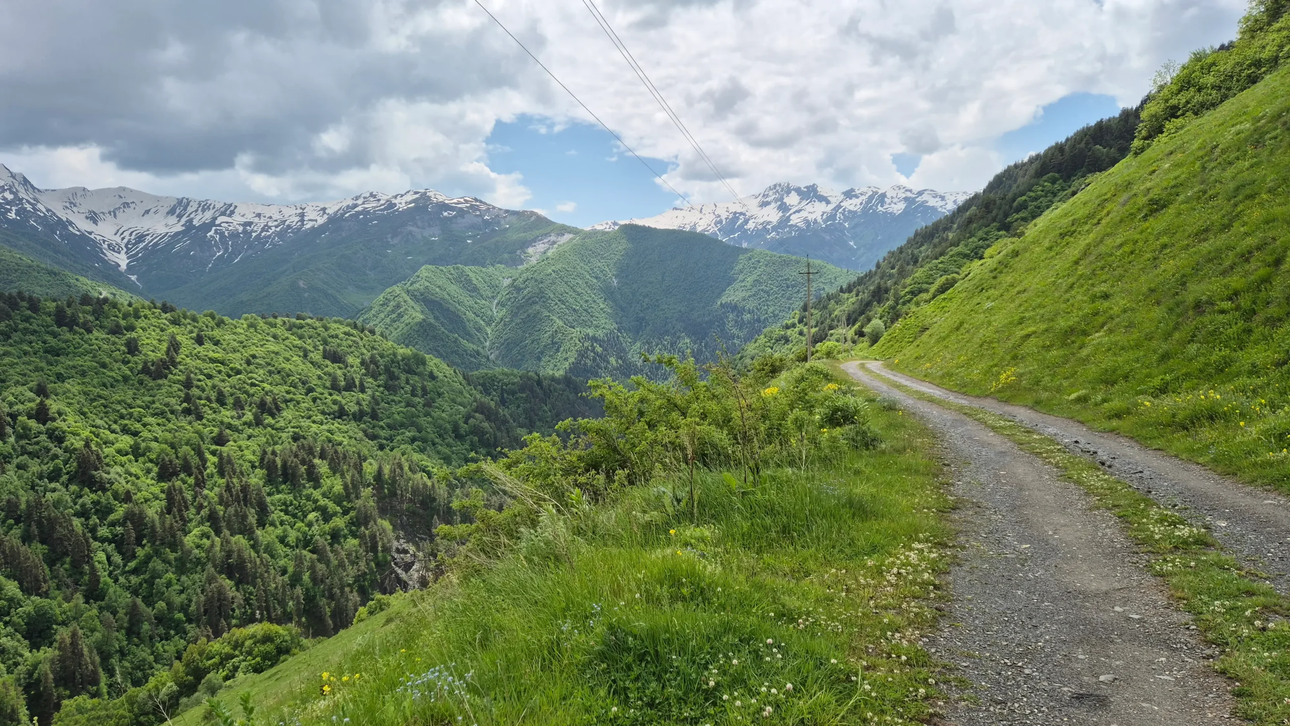 On the way to Lalkhori Mestia to Ushguli trek