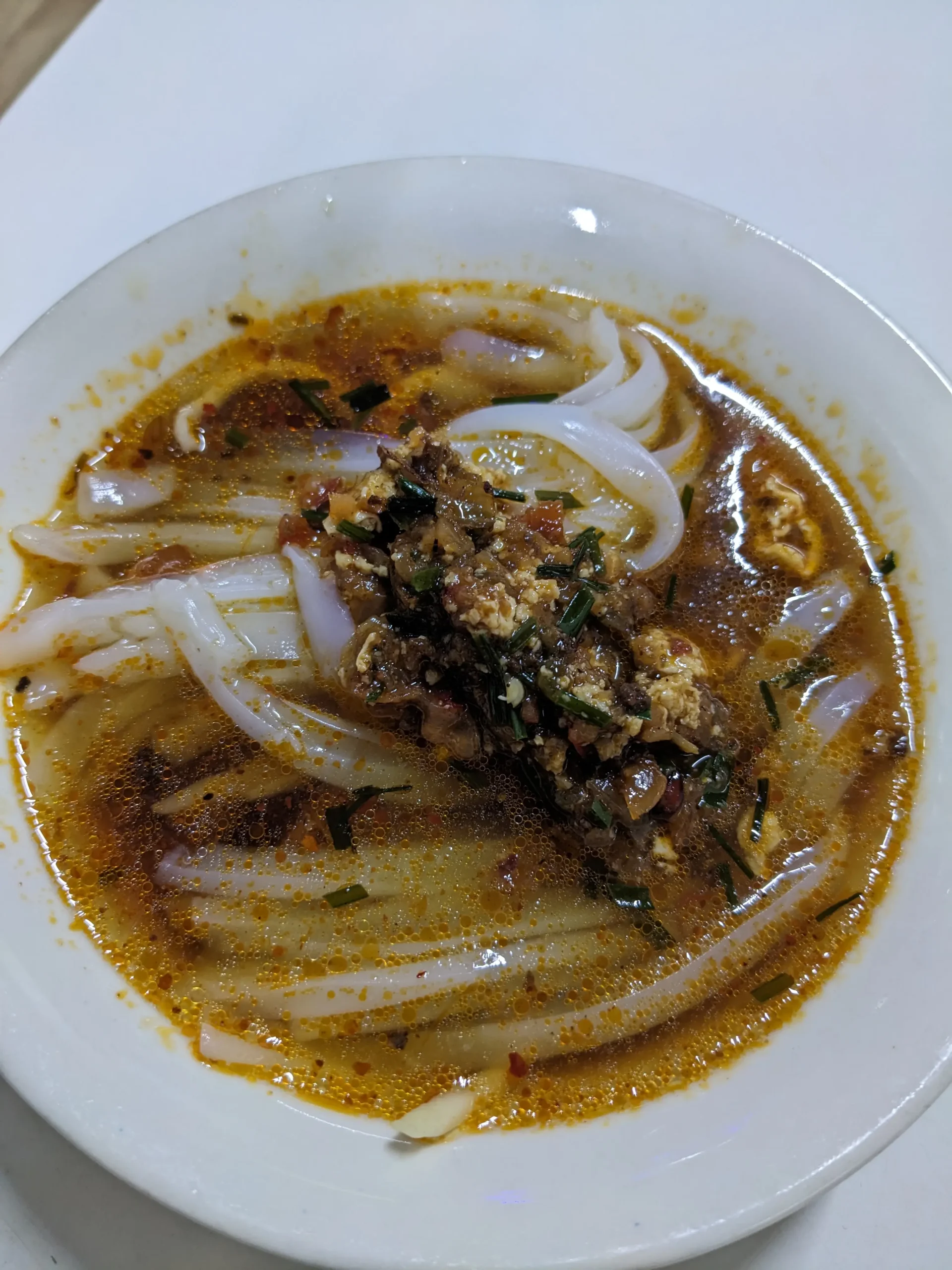 Ashlyan Fu Ashlyan Fu - a Kyrgyz/Uyghur dish of cold noodle soup. Vegetarian food in Kyrgyzstan