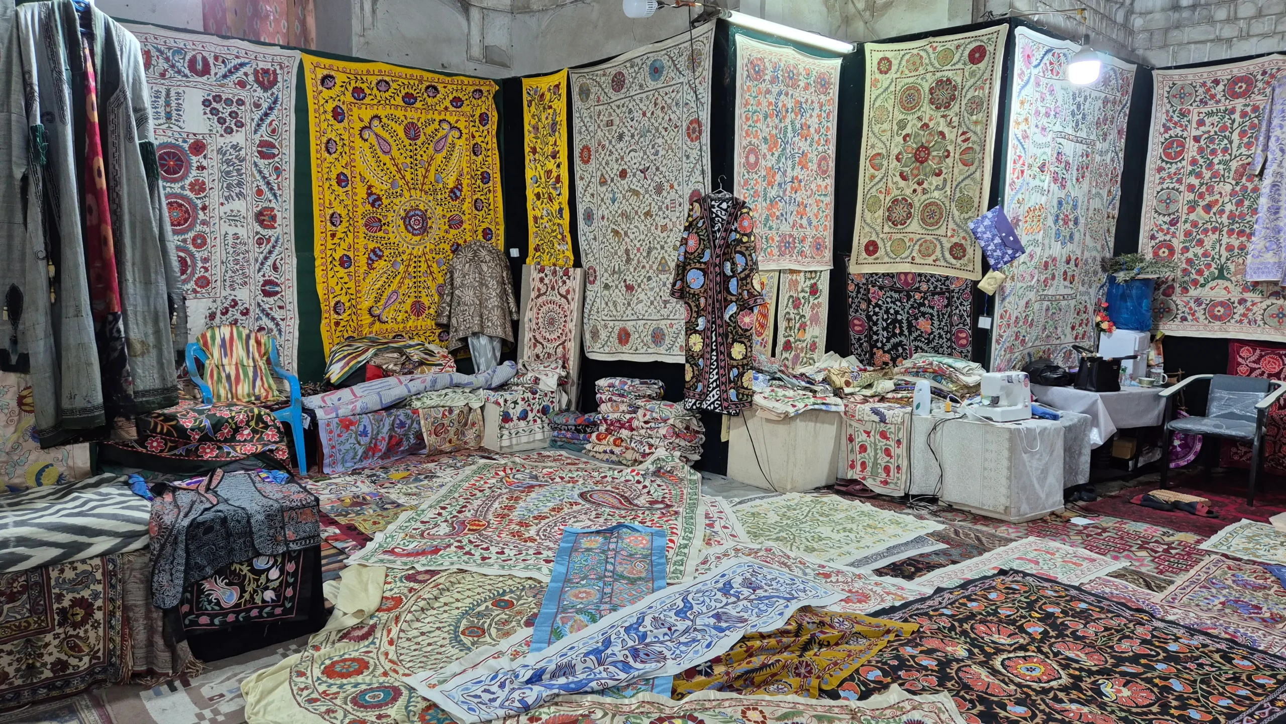 Carpet Room a room is covered floor to ceiling in patterned carpets