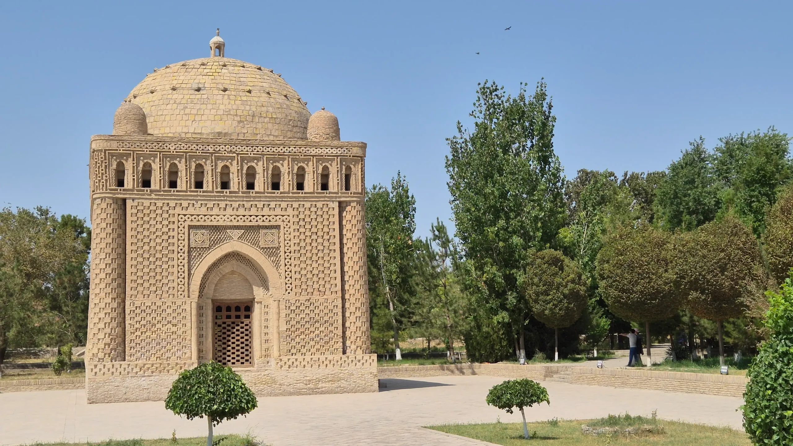 Ismail Samani Mausoleum Ismail Samani Mausoleum has intricate and unique brickwork with a domed top in Bukhara, Uzbekistan