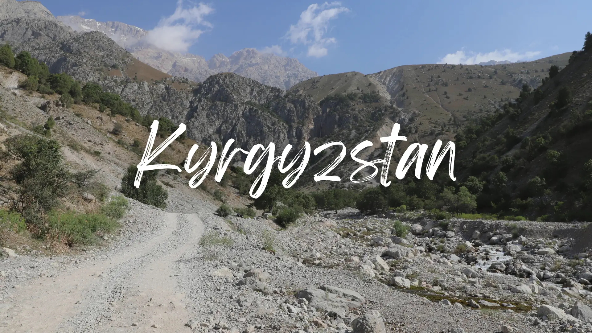 Kyrgyzstan Travel Guide 6 a rocky dirt path leads into the mountains of Arslanbob, Kyrgyzstan. Kyrgyzstan travel guides
