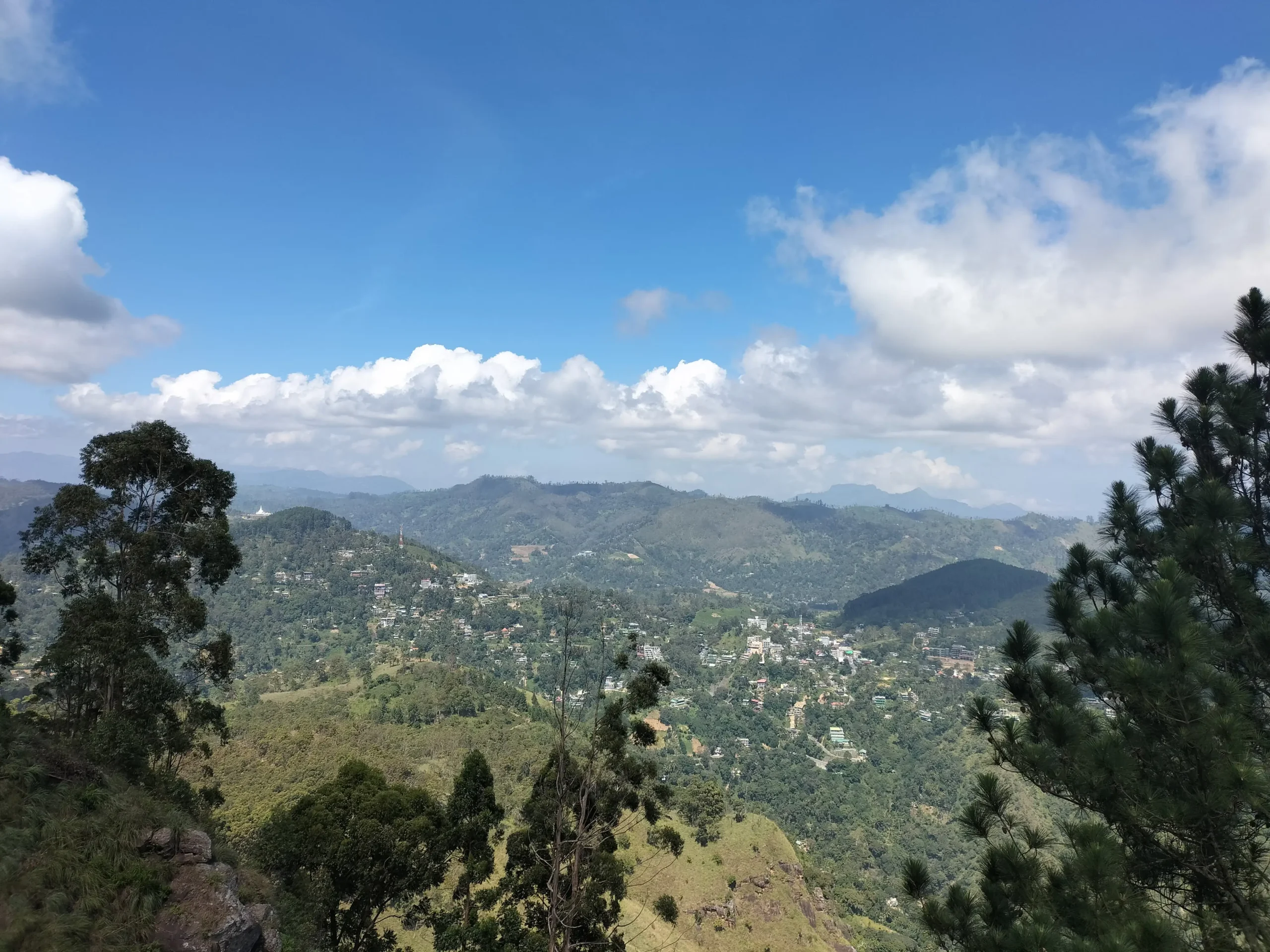 Ella Rock viewpoint, Sri Lanka viewpoint from Ella Rock looks over green mountains